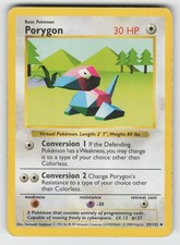 Porygon 39/102 - Base Set (Shadowless) Unlimited - Pokemon EN TCG - MP