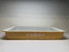 Vintage Pyrex 933 Butterfly Gold 13” Rectangular Baker Dish Pan 1950s