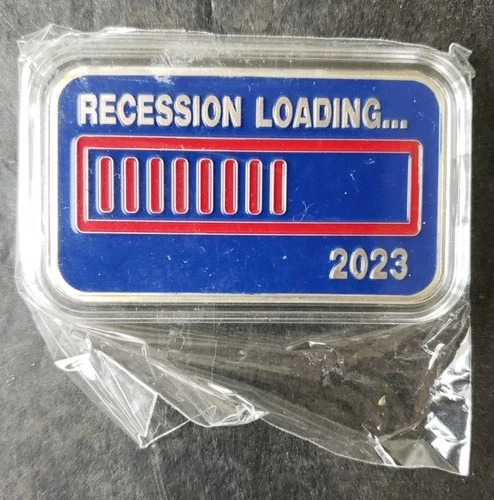 Black Hand Bullion 1oz Silver Recession Loading Colorized Bar in a Capsule