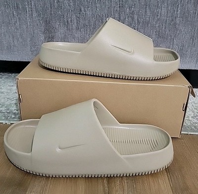 Nike Calm Slide Khaki Men's 13  Lightweight Comfort Slip-On Sandals FD4116-201