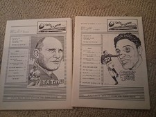 2 Pc. Vintage Coffin Corner football  news letters 1989 & 1988