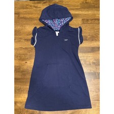 Vineyard Vines Target Dress Hoodie Whale Print Sleeveless Pocket 4T