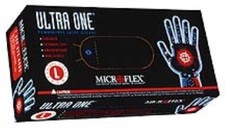 Ultra One Powder-Free Extended Cuff Latex Examination Gloves, Natural, XL