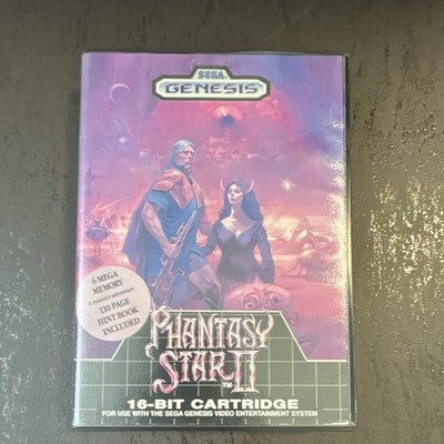 SEGA Genesis Phantasy Star II 16-Bit mit OVP/Case, Anleitung/Booklet & Map