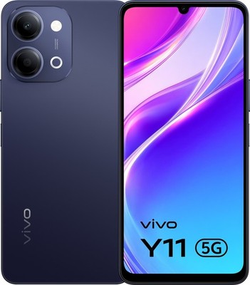 vivo Y11 5G (Midnight Blue, 128GB) (4GB RAM) Dimensity 6300 Global Version.