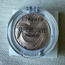 REALHER Pure Resolve Highlighter Champagne Shimmer Pressed Powder Mini 0.14 oz