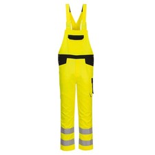 Image of Portwest PW244 - PW2 Hi-Vis Bib and Brace Yellow/Black (Small)