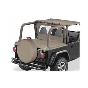 97 02 Jeep Wrangler Tj Bestop Dark Tan Duster Deck Tonneau Cover Ebay