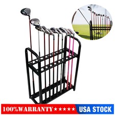 Golf Club Holder Stand for 18 Clubs - Sturdy Steel Display Rack