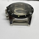 Vintage Swiss Wakmann Steel Mens Diver Chronograph 20ATM Watch Case - New — photo 5