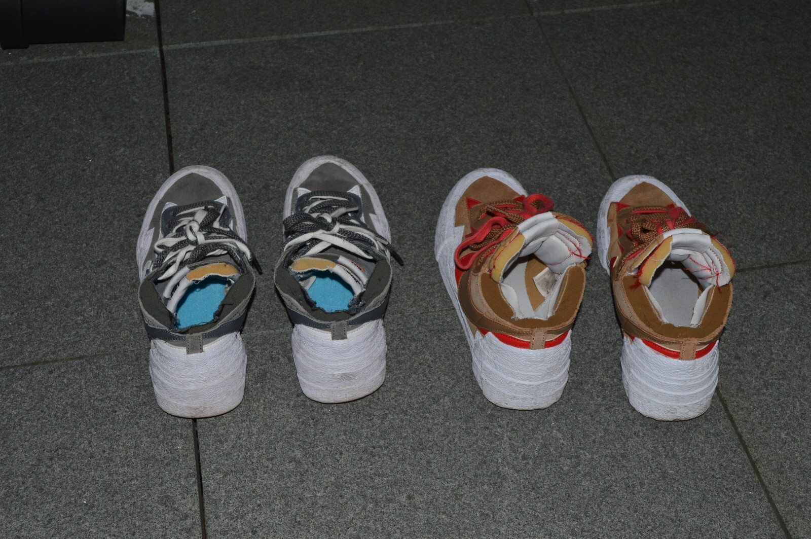 SACAI X NIKE Nike Sacai x Blazer Low ''Iron Grey'' TAGLIA 7 UK Ottime condizioni