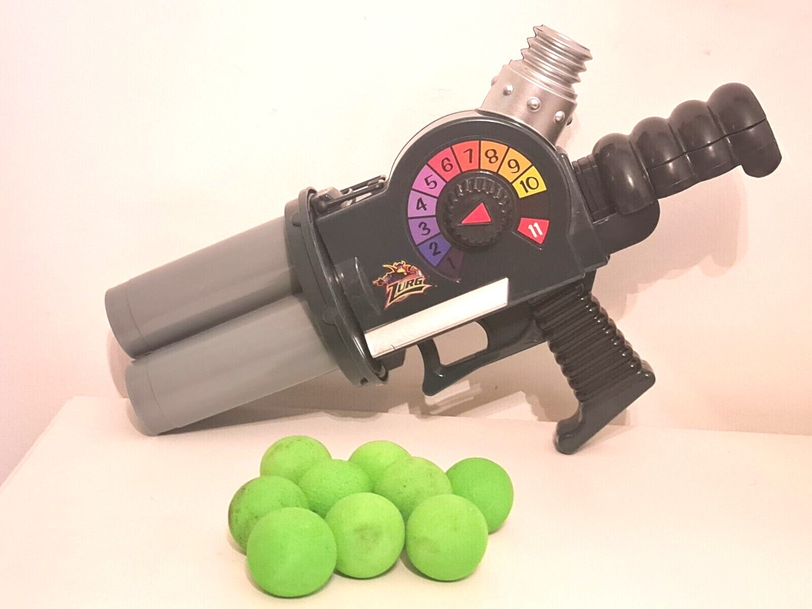 Disney Store Toy Story Zurgs Ion Blaster Gun Toy With 9 Foam Balls Rare