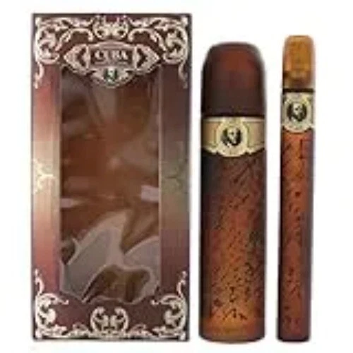Cuba Gold 2PC Set 3.4oz Edt and 1.17oz Edt For Men By Cuba