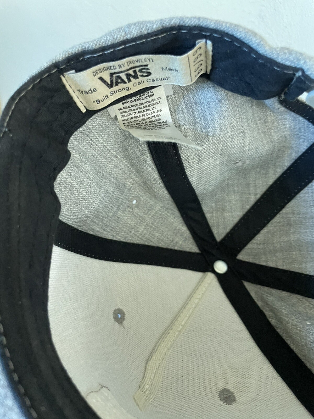 Vans Interstate Patch Gray Snapback Hat / Cap - image 3