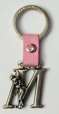Portachiavi Disney Trilli Con Iniziale T - In Peltro E Pelle, Regalo Ufficiale - 4