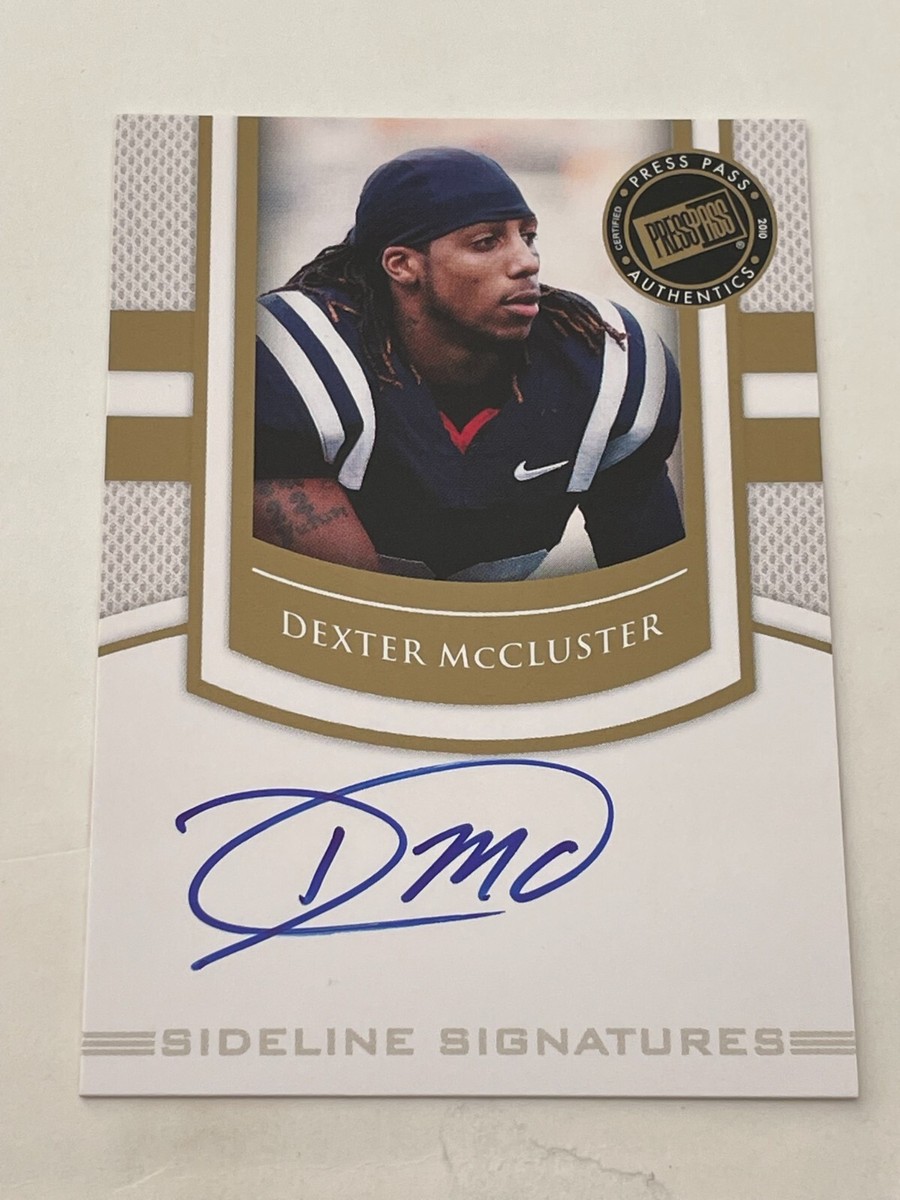 2010 Press Pass PE Sideline Signatures Gold #SSDM Dexter McCluster