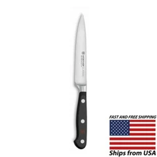 WUSTHOF Classic 4.5 Inch Kitchen Utility Knife Stainless Steel - Great Gift