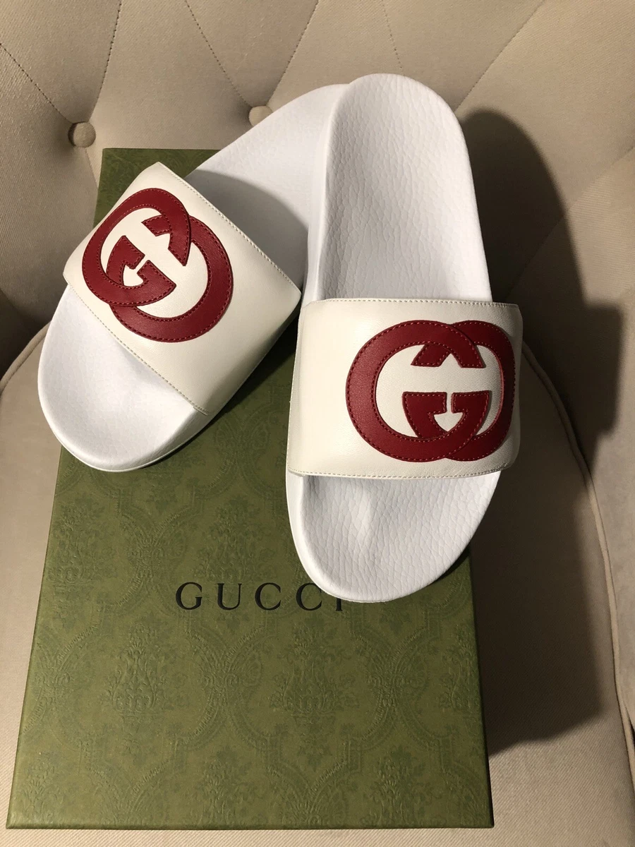 Gucci Leather Upper White Sandals for Men for sale | eBay