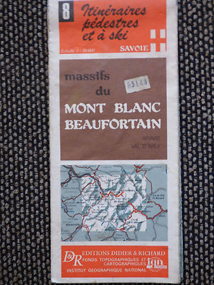 Carte IGN N°11 - Itinéraires Pédestres Et Ski - Parc De La Vanoise - 1986