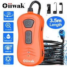 3.5M Industrie Endoskop 1944P HD Inspektionkamera 7MM Kanalkamera Wasserdicht DE