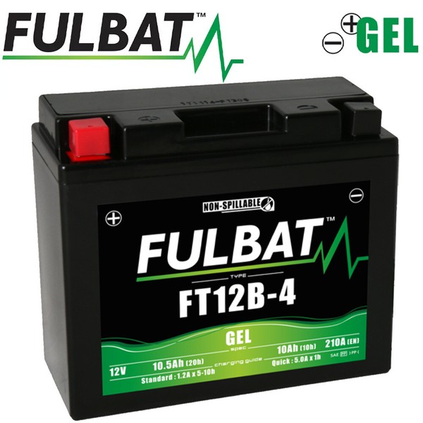 Batterie YT12B-BS Fulbat Versiegelt Gel Kawasaki Ninja ZX-10R 1000 2006-2006-image