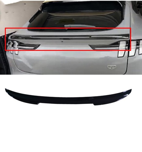 For 21-23 Ford Mustang Mach-E GT SUV ABS Gloss Black Rear Trunk Spoiler Wing - Picture 2 of 2