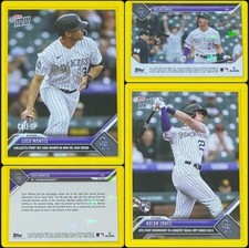 (2) 2023 Topps Now Coco Montes/Nolan Jones ROOKIE CARDS SP Rockies #427 #428 RC