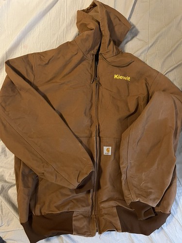 brown construction jacket