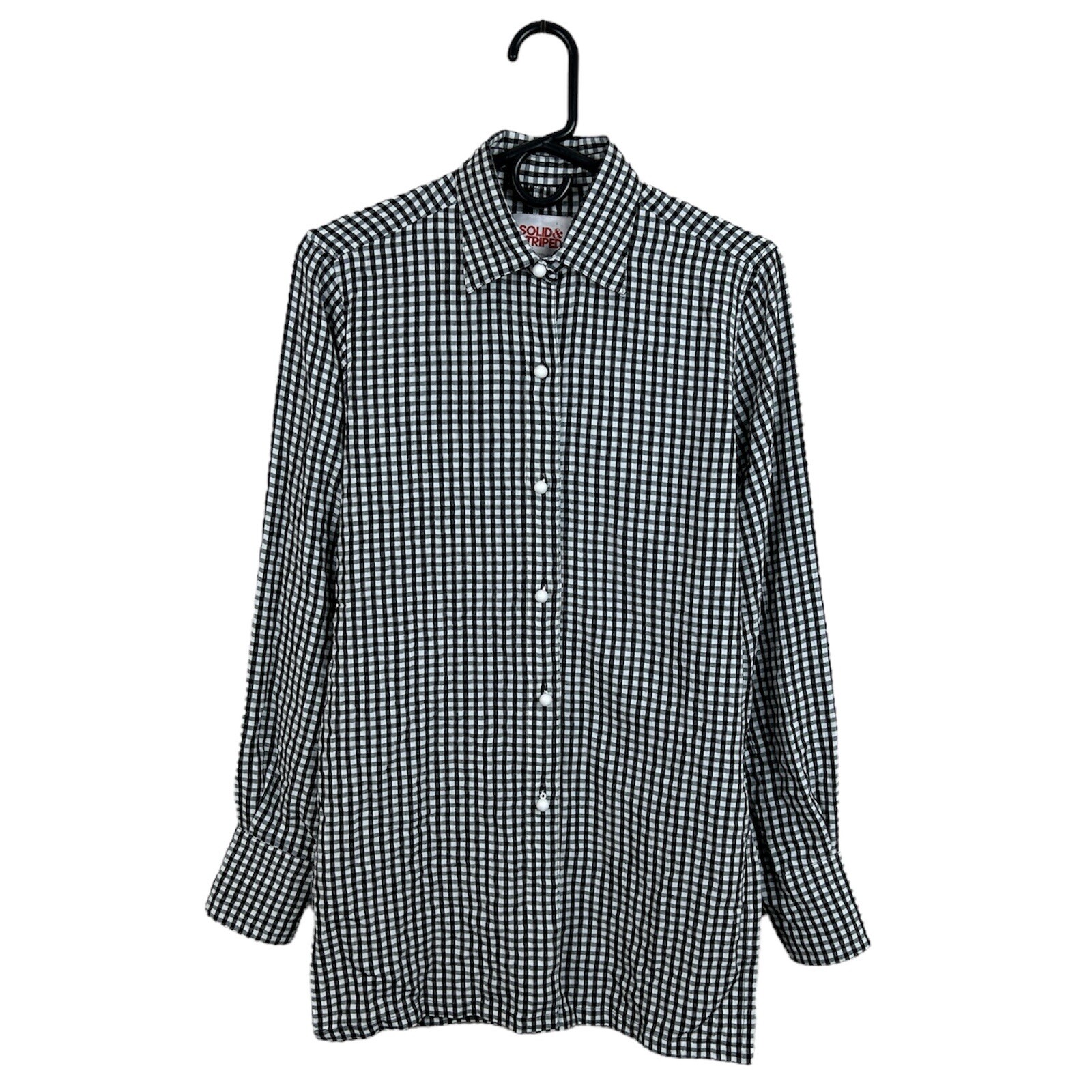 Solid & Striped Women's Gingham Button Down Shirt… - image 3