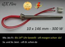 Zündstab Glühzünder für Pelletofen ø10mm x 146mm 300W für Wamsler PO und Andere