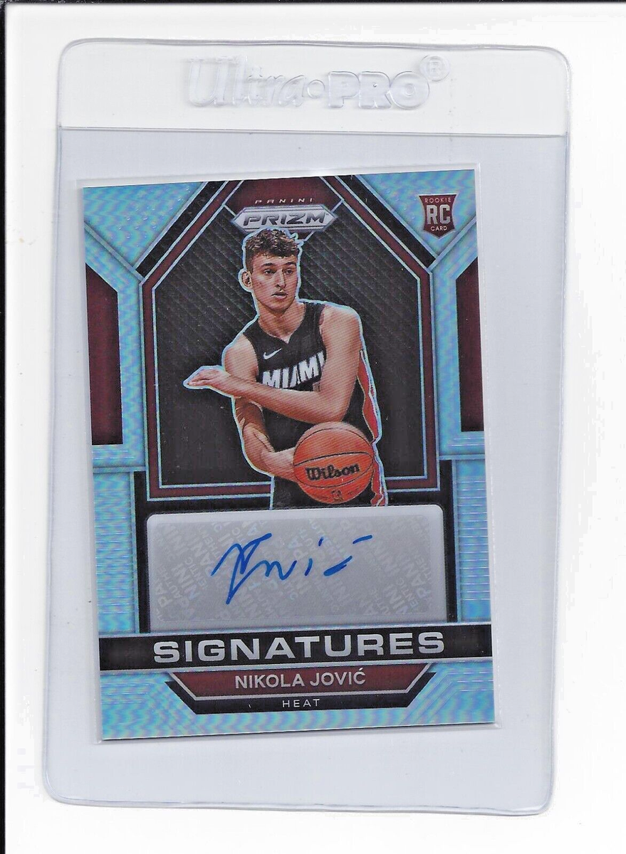 Nikola Jović RC auto silver prizm 2022-23 Panini Prizm Auto Silver PRIZM #RSI-NJV Nikola Jovic