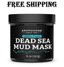 Aromasong 100% Pure Dead Sea Mud Mask for Face - Cleansing Natural Skin Care for