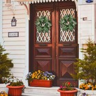 20 inch Spring Wreaths for Front Door with White Berries Green Wreath ...