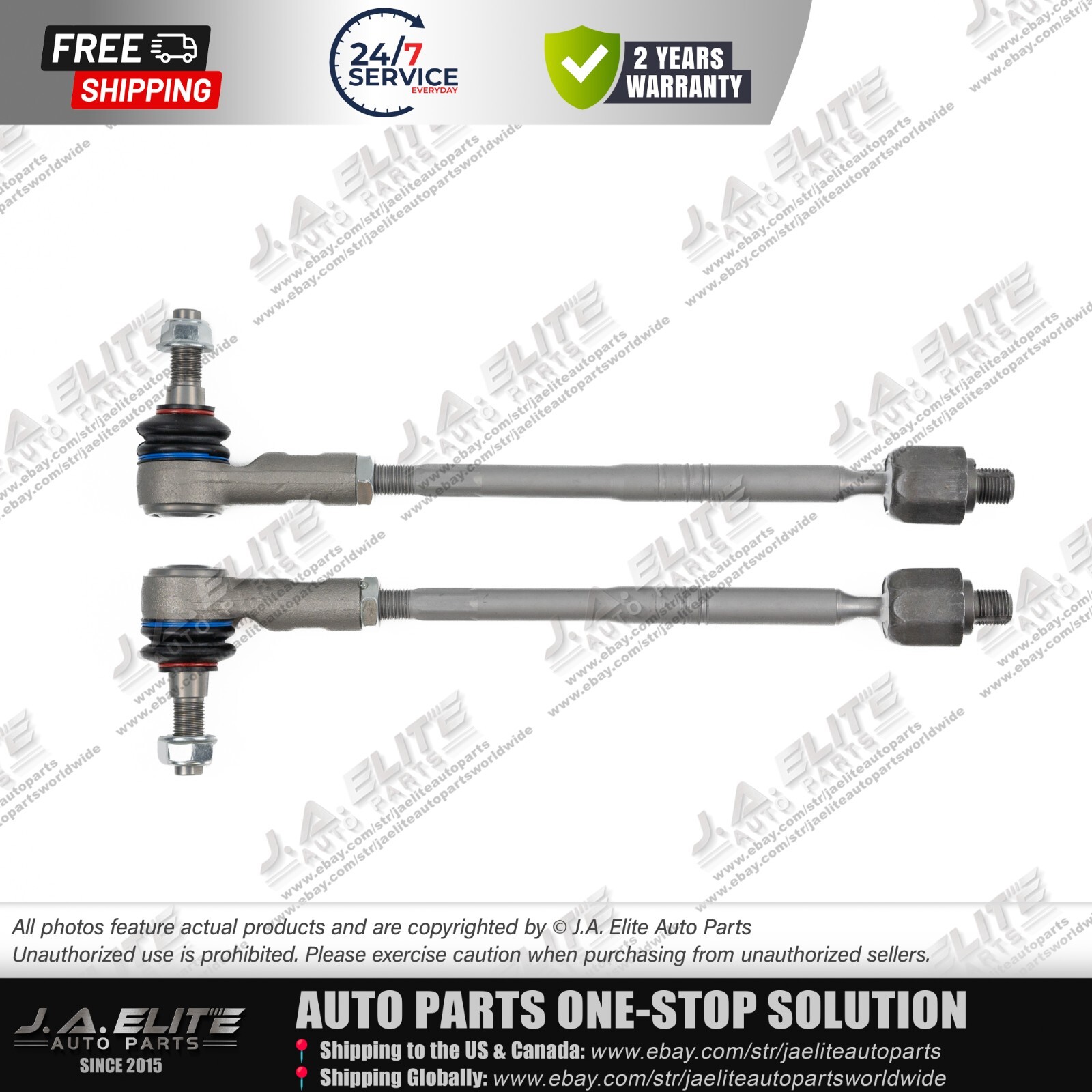 4pcs Inner & Outer Steering Tie Rod Ball Joint fits Aston Martin Rapide
