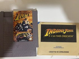 INDIANA JONES INDY AND THE LAST CRUSADE NINTENDO NES 8BIT CIB GIG Italia RARO!