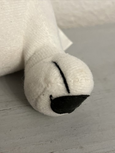 COCA COLA BÄR WEISS STOFFTIER PLÜSCHBÄR MIT MINI KUNSTSTOFF KOKSFLASCHE (GEBRAUCHT) - Bild 11 von 12