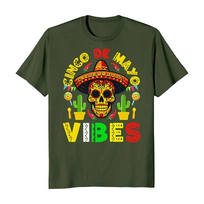Cinco De Mayo Vibes Batalla De Puebla Hispanic Heritage T-Shirt