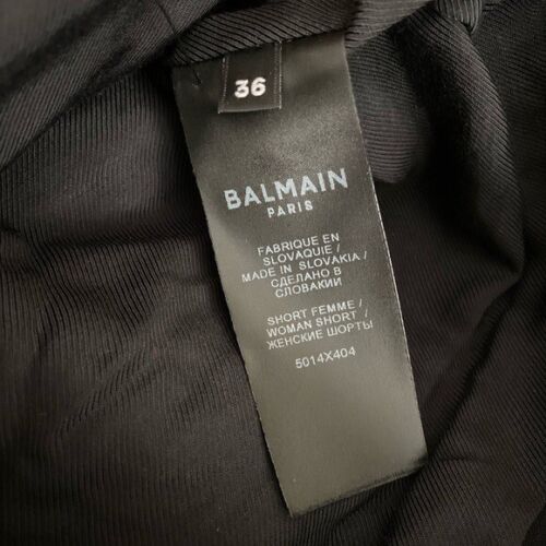 NWT BALMAIN Tartan tweed asymmetrical shorts 36 $1,752 4 - Picture 9 of 13