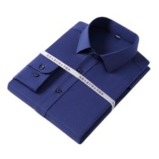 Mens Dress Shirts Long Sleeves Formal Business No Iron Button Down Casual Shirts