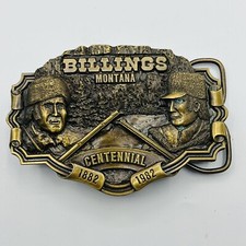 VTG NOS Billings Montana MT Centennial 1882-1982 Ltd Edition Belt Buckle