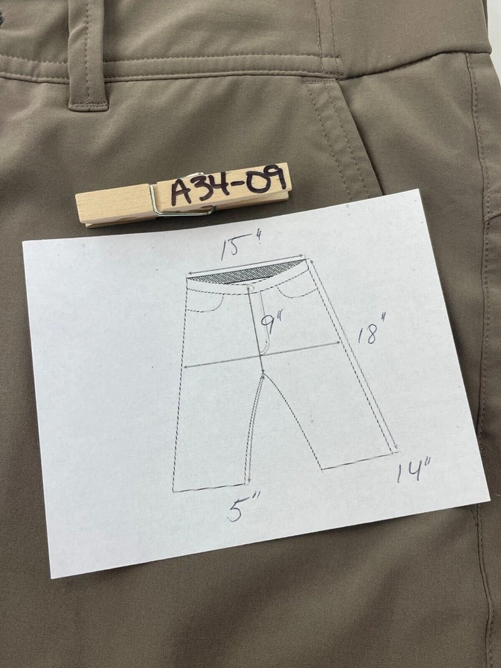 Shorts Horny Toad & Co 6 cinza ECO feminino 30" cintura frente plana caminhada A34-09 - Imagem 2 de 4