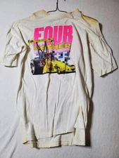 vintage drag racing t shirt EDDIE HILL Signed 1992  shirt Sz L