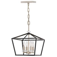 Pendelleuchte HäNgelampe Deckenlampe Esszimmerleuchte Schwarz Kristalle B 33 Cm