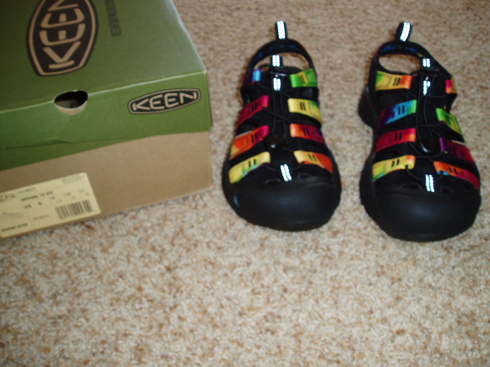 Nuovi sandali acqua KEEN donna taglia 6 Newport retrò originali tie dye nuovi con scatola scarpa $0 S H