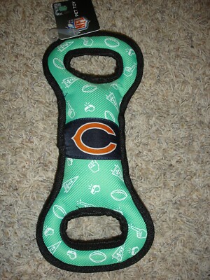 New Dog nylon field bone pull toy NFL Chicago Bears Football pet toy