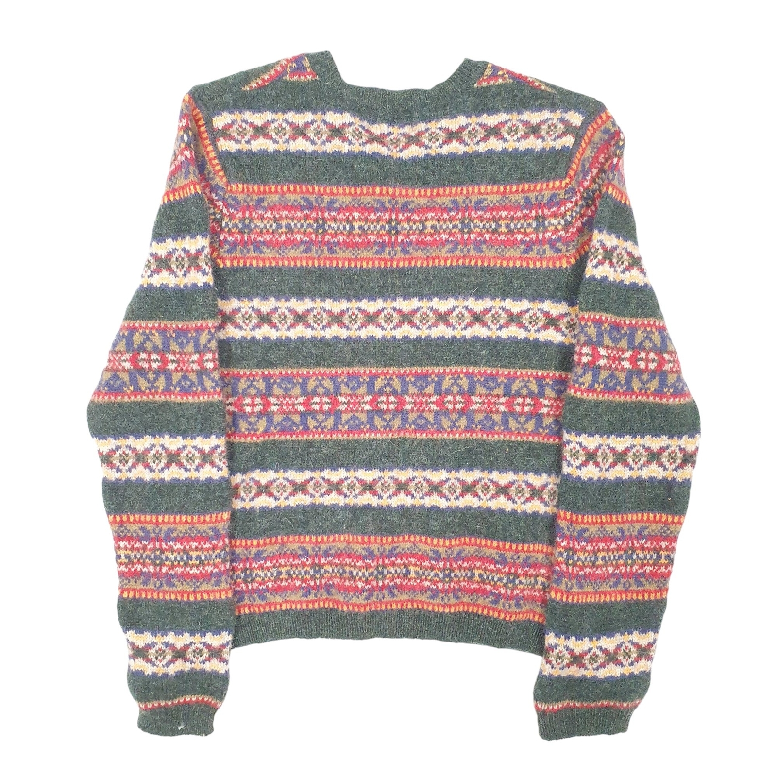 NO RESTRICTIONS V Neck Vintage Knit Jumper Sweatshirt Womens S image 3