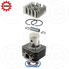 KIT CILINDRO COMPLETO GRUPPO TERMICO MODIFICA 75cc Ø47 PIAGGIO FREE 50 2T