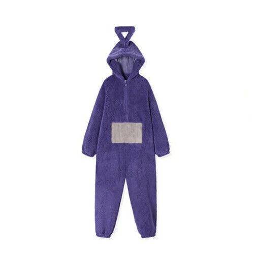 Kids Adult Teletubbies Costume Disi Onesis Lala Cosplay Jumpsuit Pajama Pajama - Picture 19 of 22