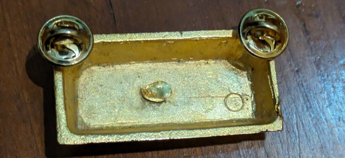 Vintage Lions Club Pin Pennsylvania 14K 1977 1978 Emaille Hut Revers NICHT ECHT GOLD - Bild 2 von 2