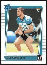 2021 Panini Donruss Rated Rookie Luke Farrell RC #307 Jacksonville Jaguars